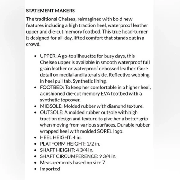 Sorel | Brex Heel Waterproof Chelsea Boots - Picture 10 of 10